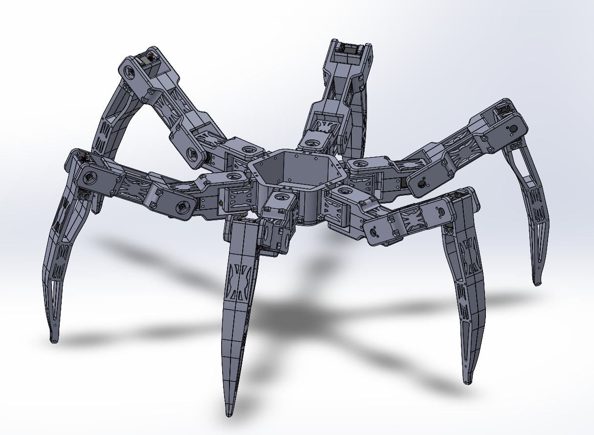 Hexapod full assembly